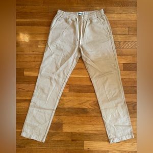 Wellen Cotton Linen elastic waist with drawstring